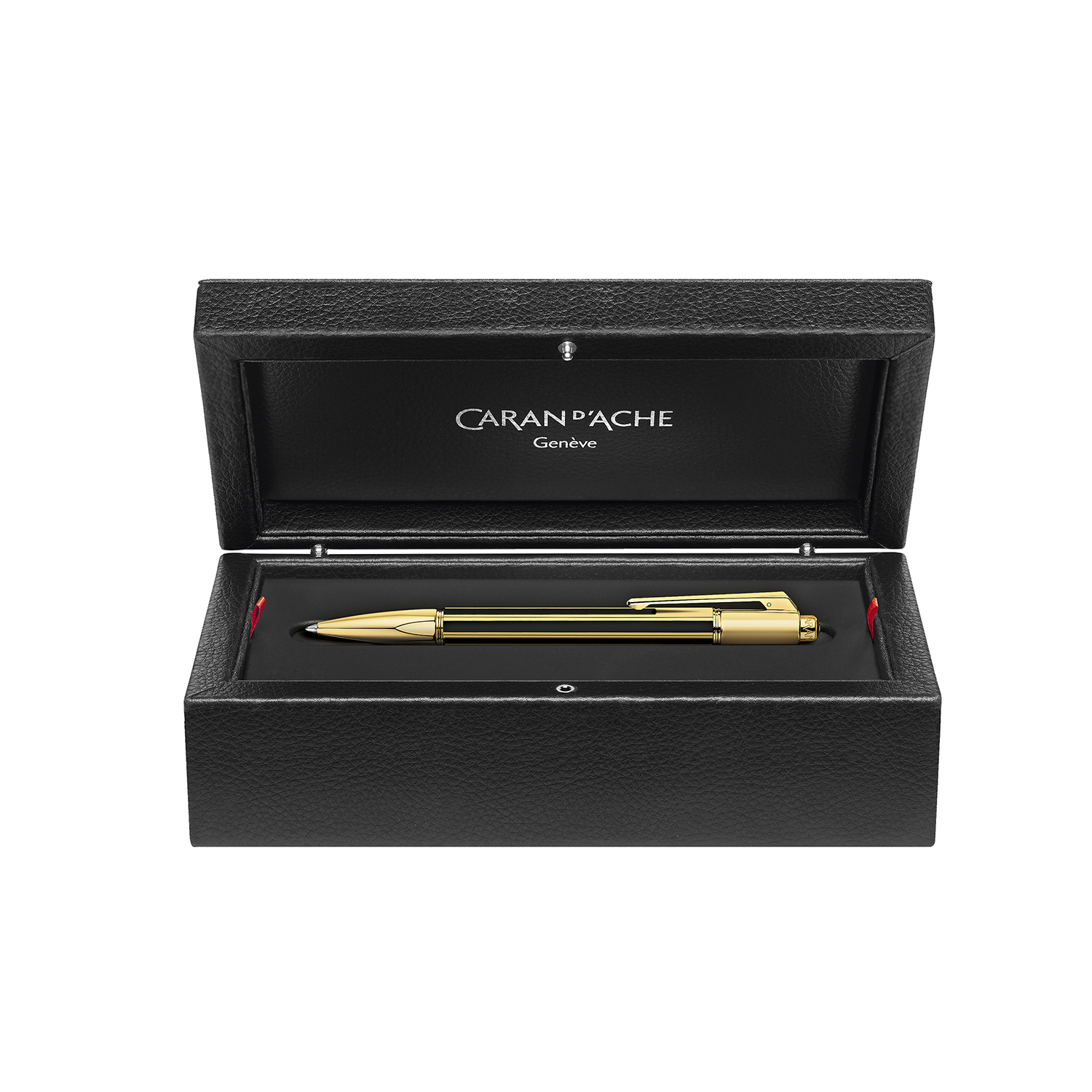 Caran d'Ache Varius Chinablack Lacquer Gold Ballpoint